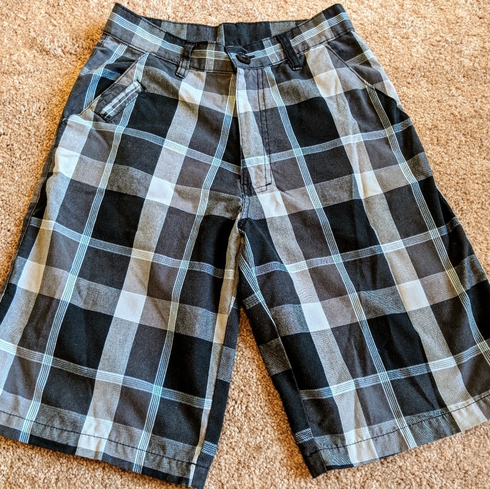 Boys Burnside Plaid Shorts